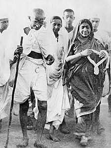 Mahatma Gandhi Embarks on the Salt Satyagraha