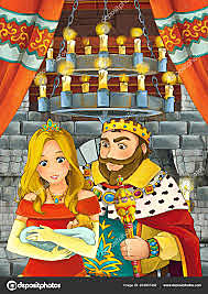 The King and his three daughters.