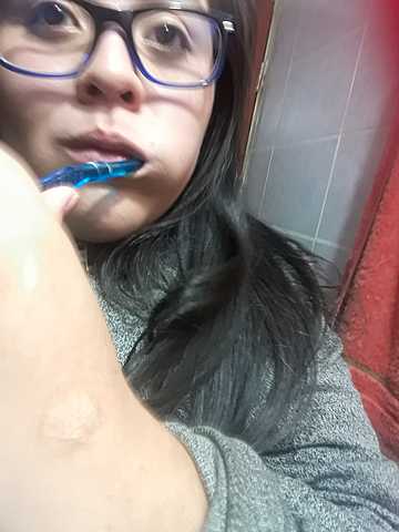 I usually brush my teeth at 5:10 am