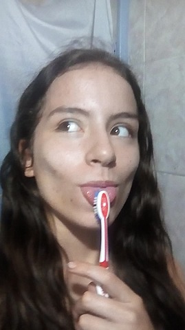 I go to the bathroom