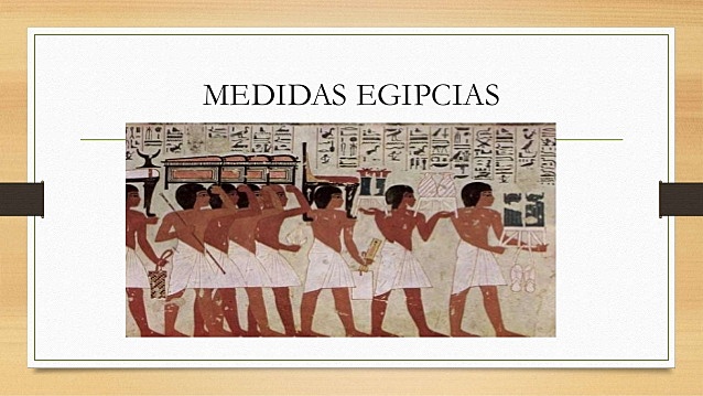 Antiguo Egipto- Unidades de volumen- peso-tiempo