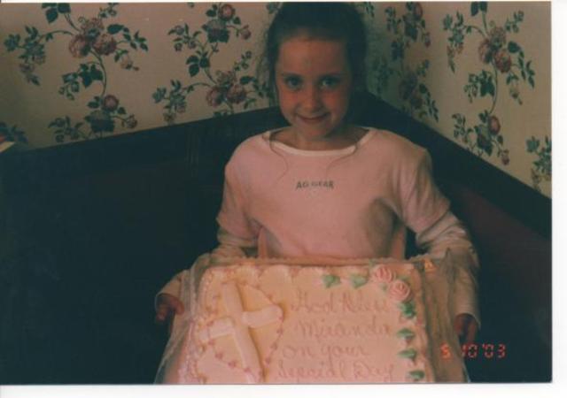 Hace ocho años que mi primera communion.