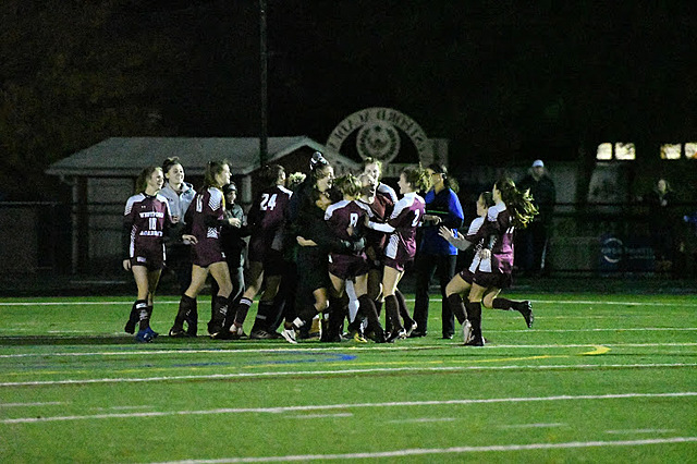 Yo recibí un lugar en el primer equipo de fútbol.