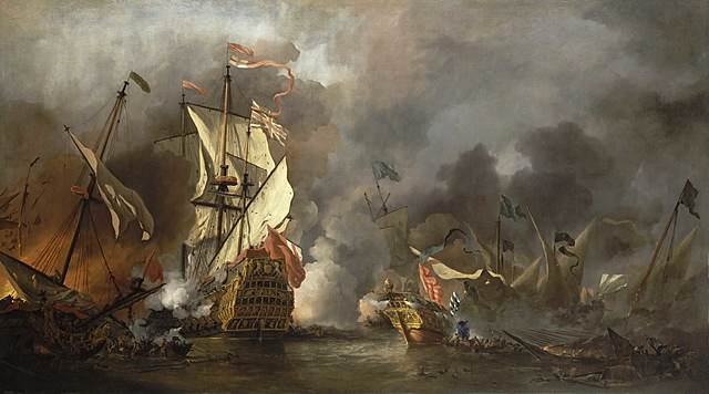 The French fleet is destroyed at the Battle of Trafalgar