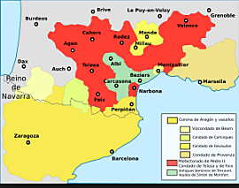 Batalla de Muret. Final de l'expansió catalana a Occitània.