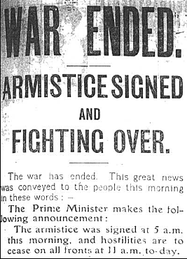 Armistice signed between America and Spain