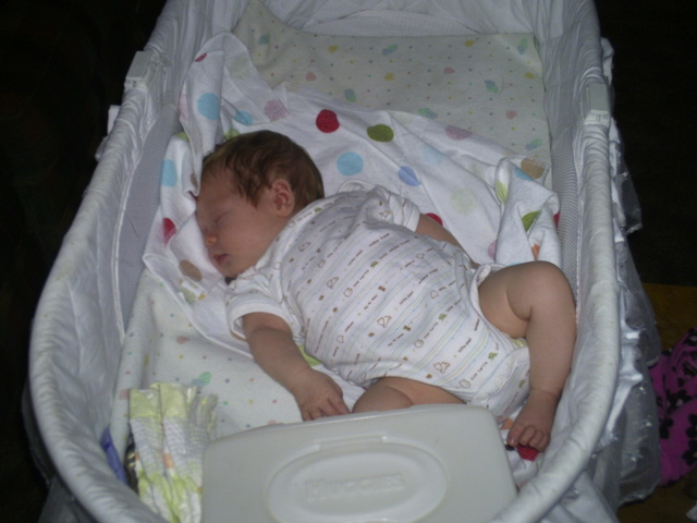 I sleep like my mommy