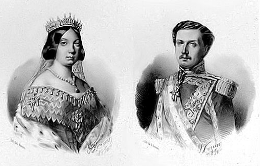 MATRIMONIO DE ISABEL II ( 1846 ).