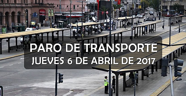 Paro Nacional de Transportes.
