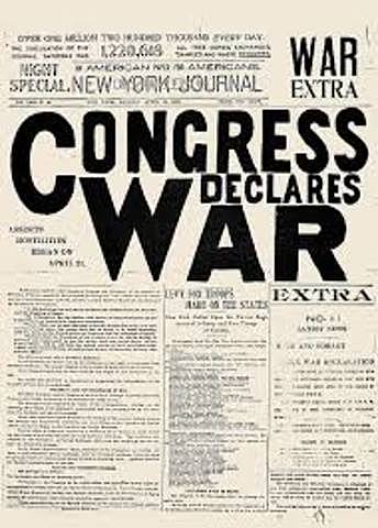 U.S. Congress declares war on Spain