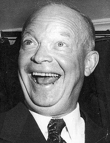 El presidente Americano Eisenhower visita Madrid.