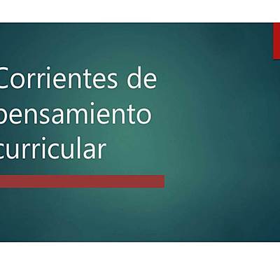 Timeline: corrientes de la teoría curricular a lo largo del tiempo