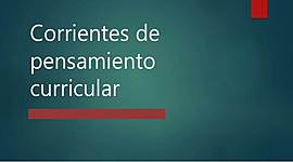 Timeline: corrientes de la teoría curricular a lo largo del tiempo