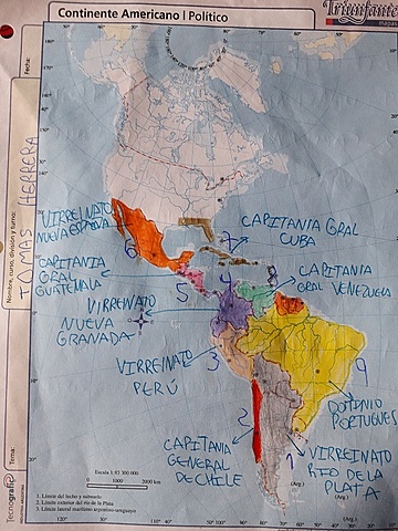 BORBONES  AMERICA :VIRREINATO DE NUEVA GRANADA