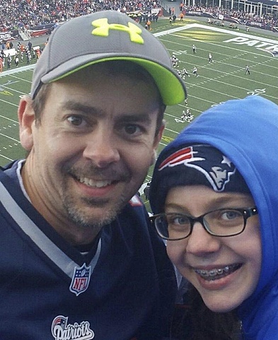 El primero vez que yo fui a un juego de Patriots.