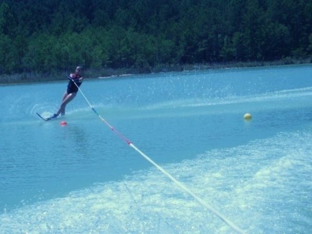 Hace ocho años que empecé practicar esquí aquático.