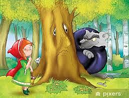 Ve un lobo y se sorprende