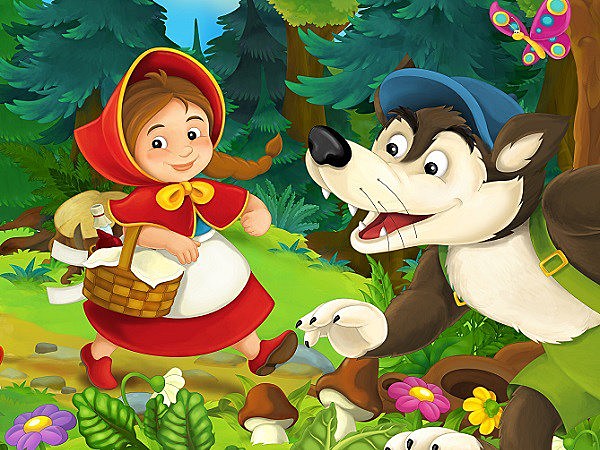 Caperucita invita al feroz lobo a su casa