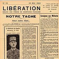 Parution clandestine en zone sud de Libération