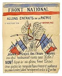 Création du mouvement de résistance communiste 'Front National'