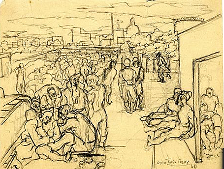 interieur camp de Melun