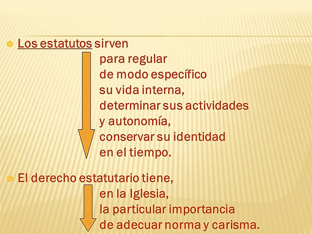 Derecho estatutario.