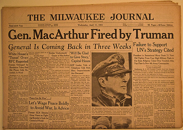 MacArthur is fired