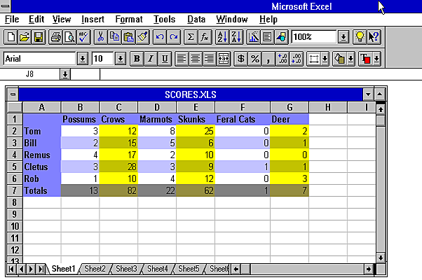 EXCEL 5.0