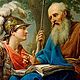 Marcello bacciarelli   alcibiades being taught by socrates, 1776 77 crop