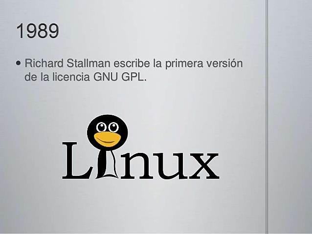 Primera versión de la licencia GNU