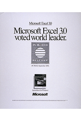 Microsoft Excel 3.0.