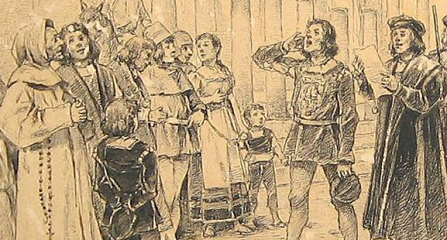 Voceadores tradicionales, conocidos por heraldos o kerux