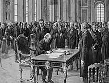 The Treaty of Versailles was signed
