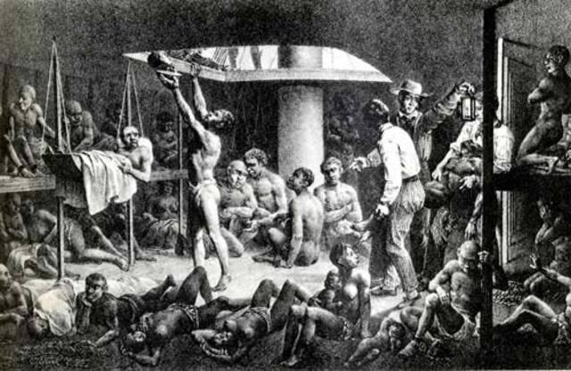 First enslaved Africans taken from Africa to the New World.
