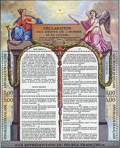 Declaration of the Rights of Man and of the citizen