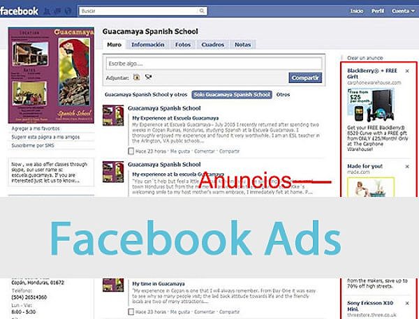 Facebook introduce Publicidad