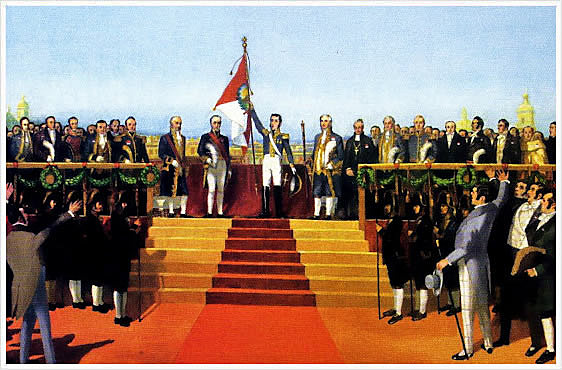 Declara la independencia del Peru