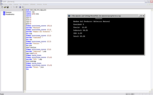 El software proporcionado con el System/350