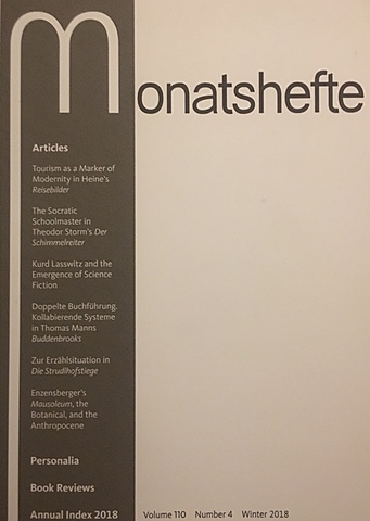 First publication of Monatshefte
