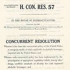 A Congressional resolution from both houses is signed