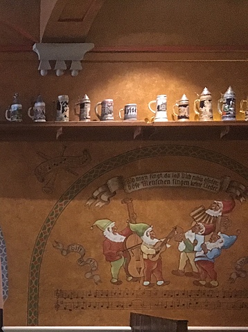 German murals painted on Stiftskeller