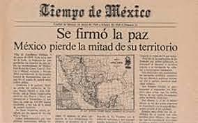 Firmado el resultado de las platicas de paz fue el Tratado de Guadalupe Hidalgo