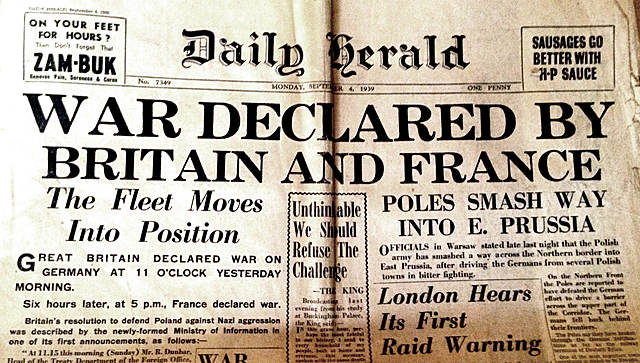 Britain and France Declare War on Nazi Germany - Political
