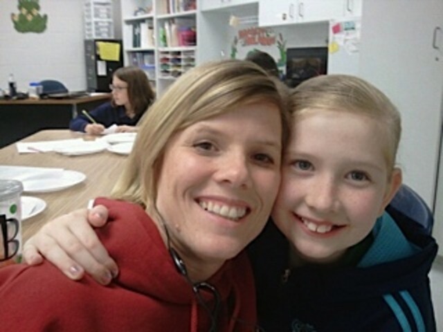 Brynli and I at J.E. Turner Elem.
