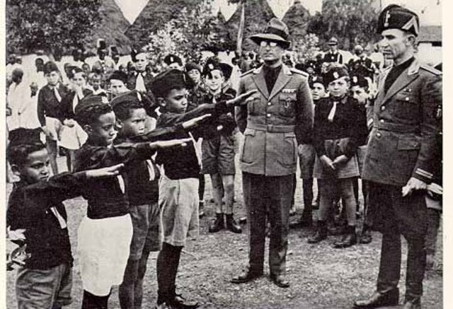 Facist party established in Italy under Mussolini