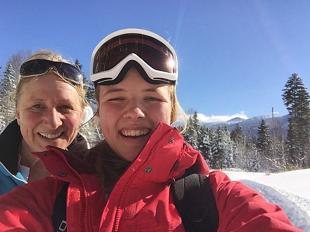 El 24 de marzo de 2019, mi madre y yo esquiamos de fondo por primera vez en Bretton Woods y dimos la montaña Washington de las montañas blancas. Fue un día magnífico y divertido!