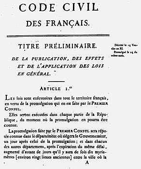 The Napoleon code is created