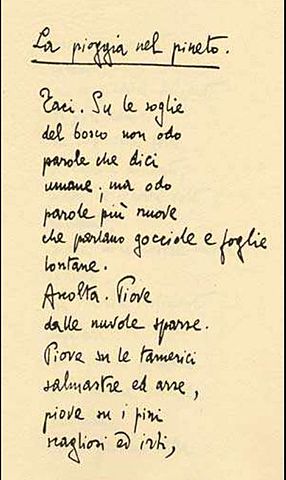 Gabriele D'Annunzio pubblica "Alcyone"