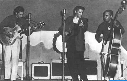 Elvis records his first songs