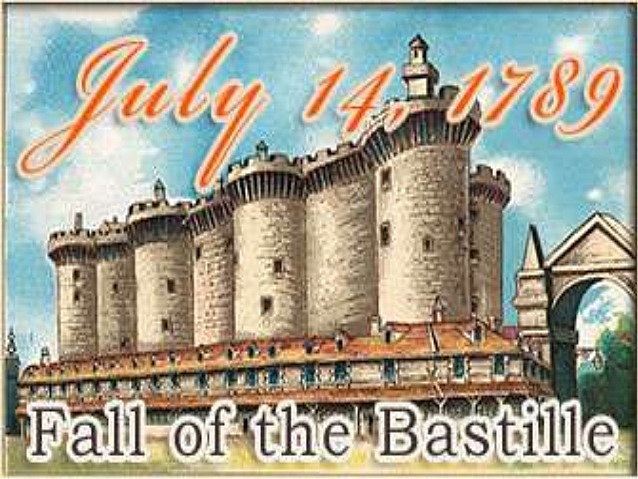 Citizens storm the Bastille